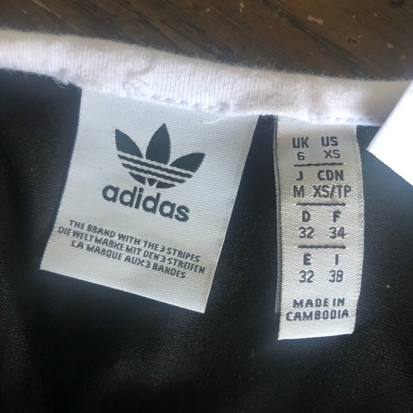 Adidas Trefoil BodySuit Blk & White RacerStripe XS - Picture 8 of 8